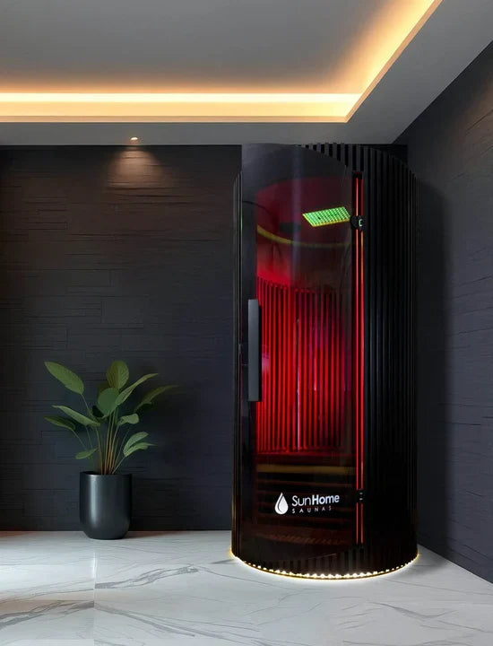 Sun Home Pod™ 1-Person Full Spectrum Indoor Infrared Sauna + Red Light Therapy
