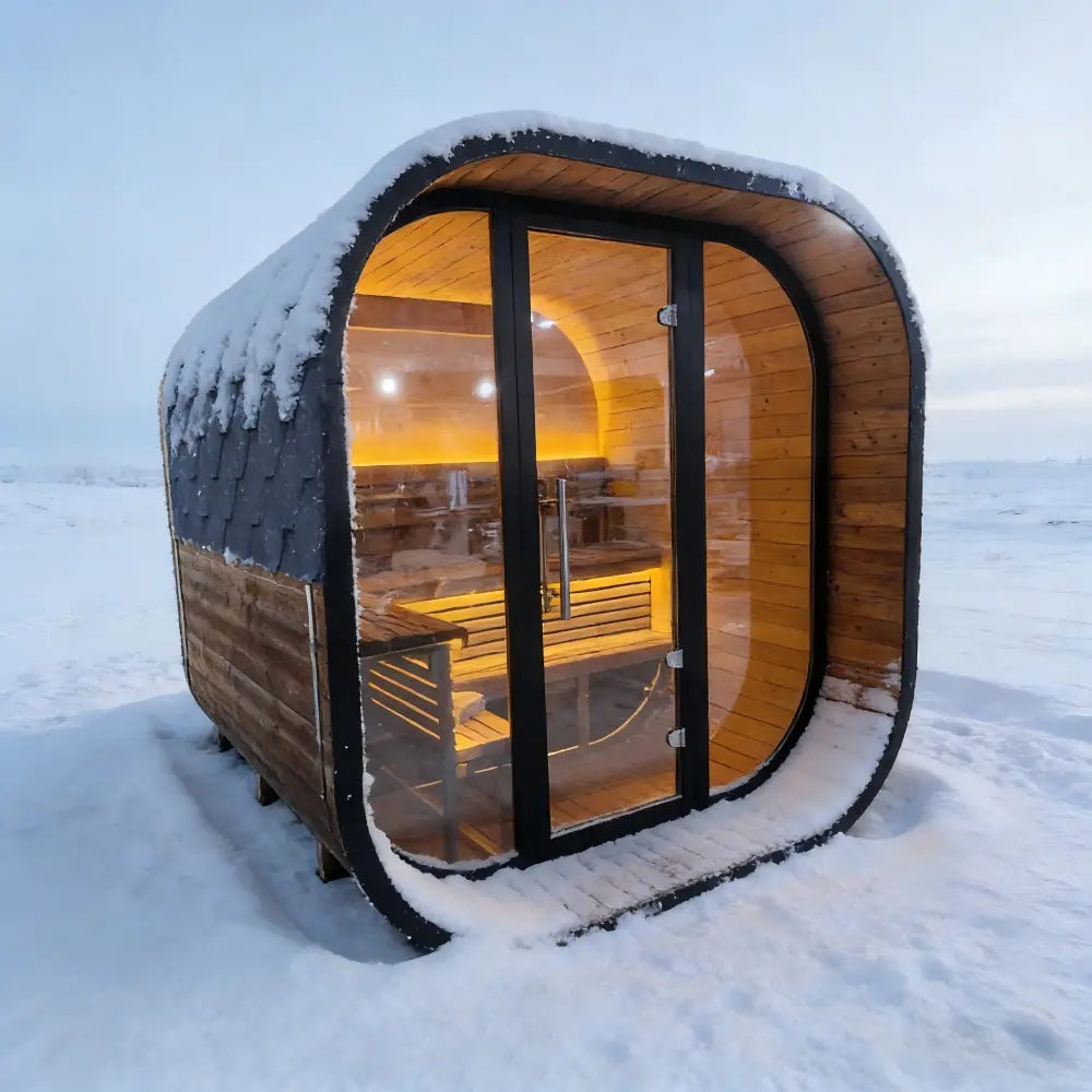 Anyi 4-6 Person Outdoor Traditional Cube Sauna