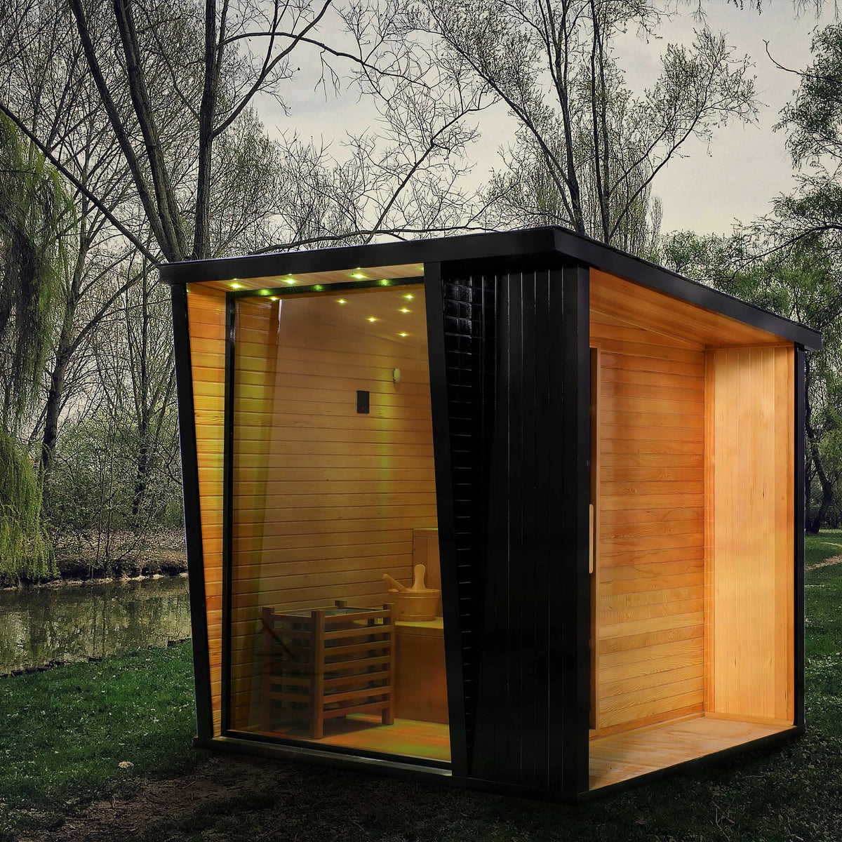 Anyi 2-8 Person Modern Outdoor Traditional Sauna