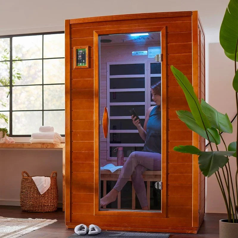 Dynamic Versailles Elite 2-person Ultra Low EMF FAR Indoor Infrared Sauna + Red Light Therapy | DYN-6202-03 Elite