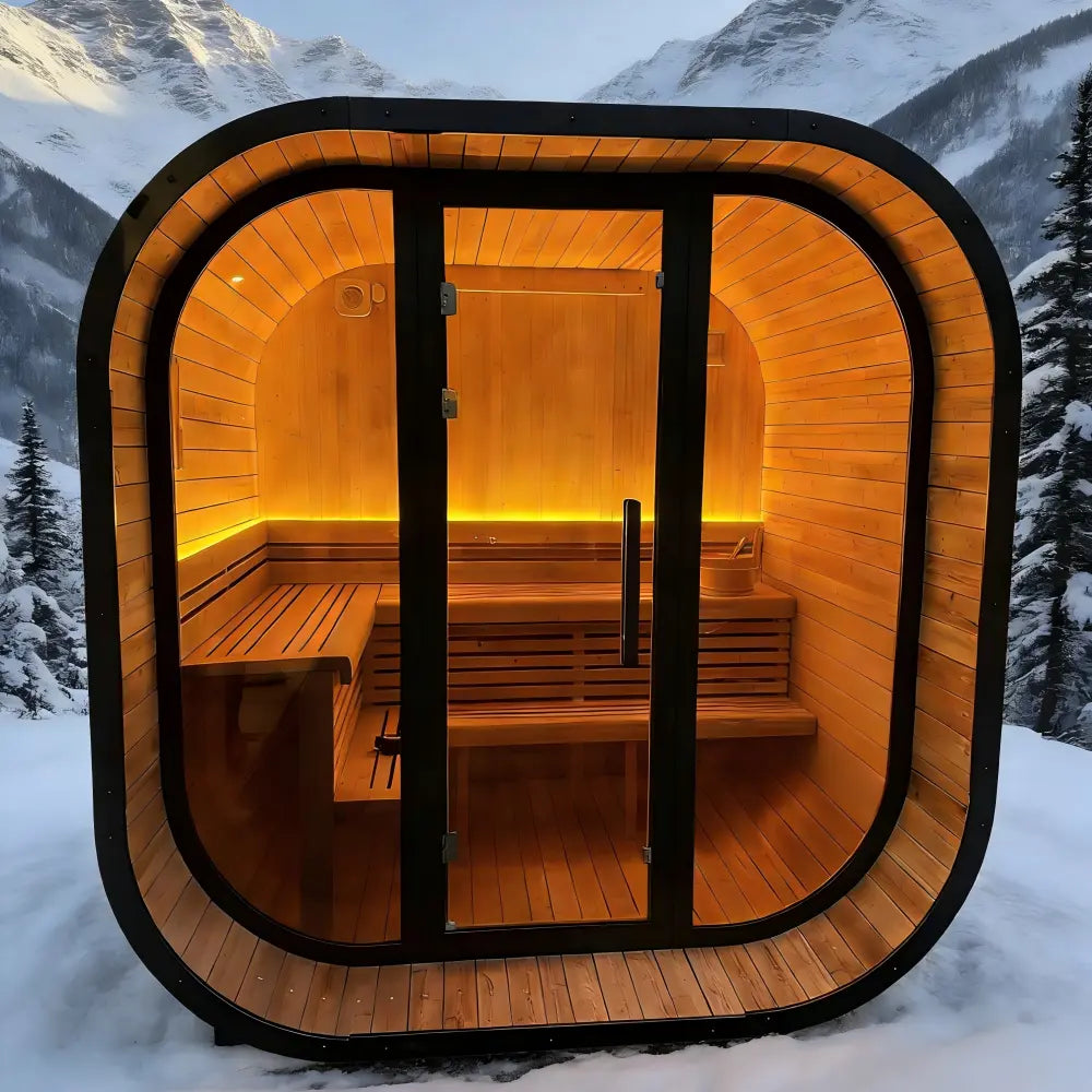 Anyi 4-6 Person Outdoor Traditional Cube Sauna