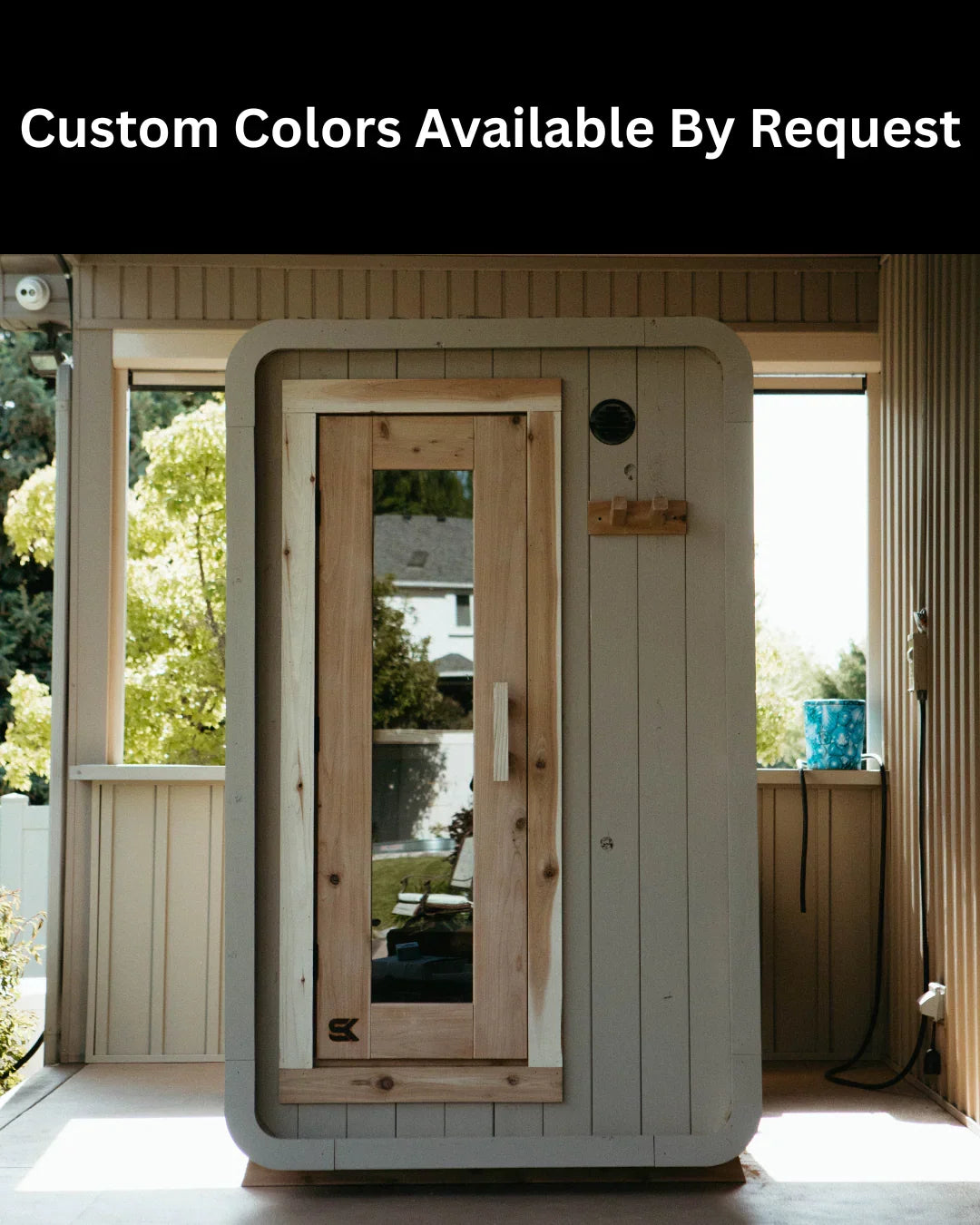 Sweat Kingdom USA Made 4 Person Blackout Sweat Pod Indoor/Outdoor Traditional Sauna | SK-POD-4P-BO