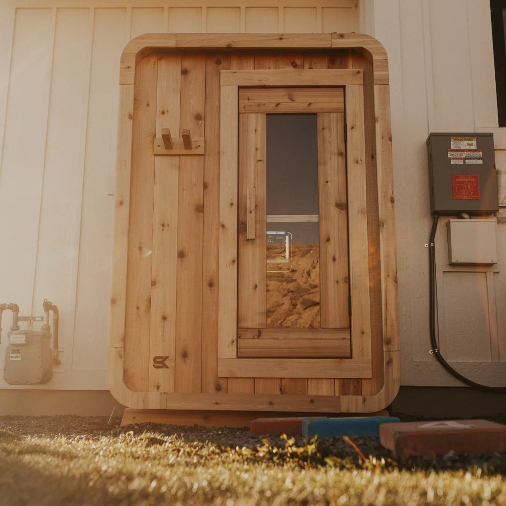 Sweat Kingdom USA Made 4 Person Sweat Pod Indoor/Outdoor Traditional Sauna | SK-POD-4P