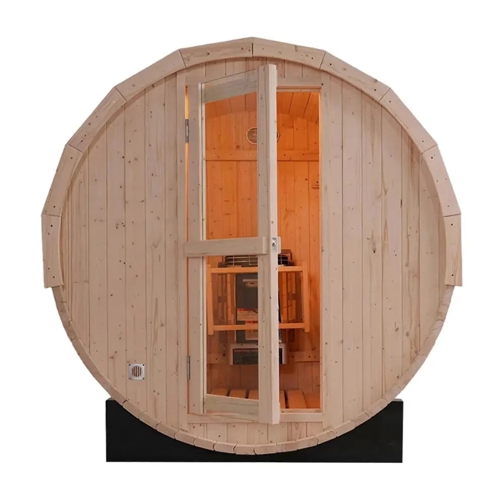 Anyi 2-4 Person Outdoor Traditional Barrel Sauna