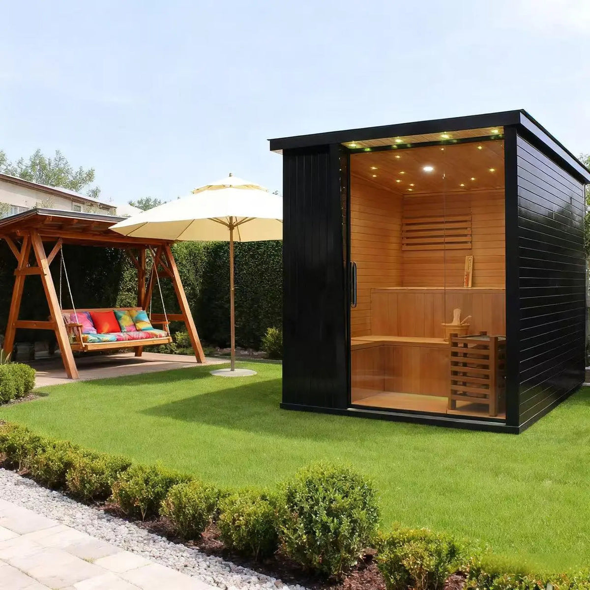 Anyi 2-8 Person Modern Outdoor Traditional Sauna