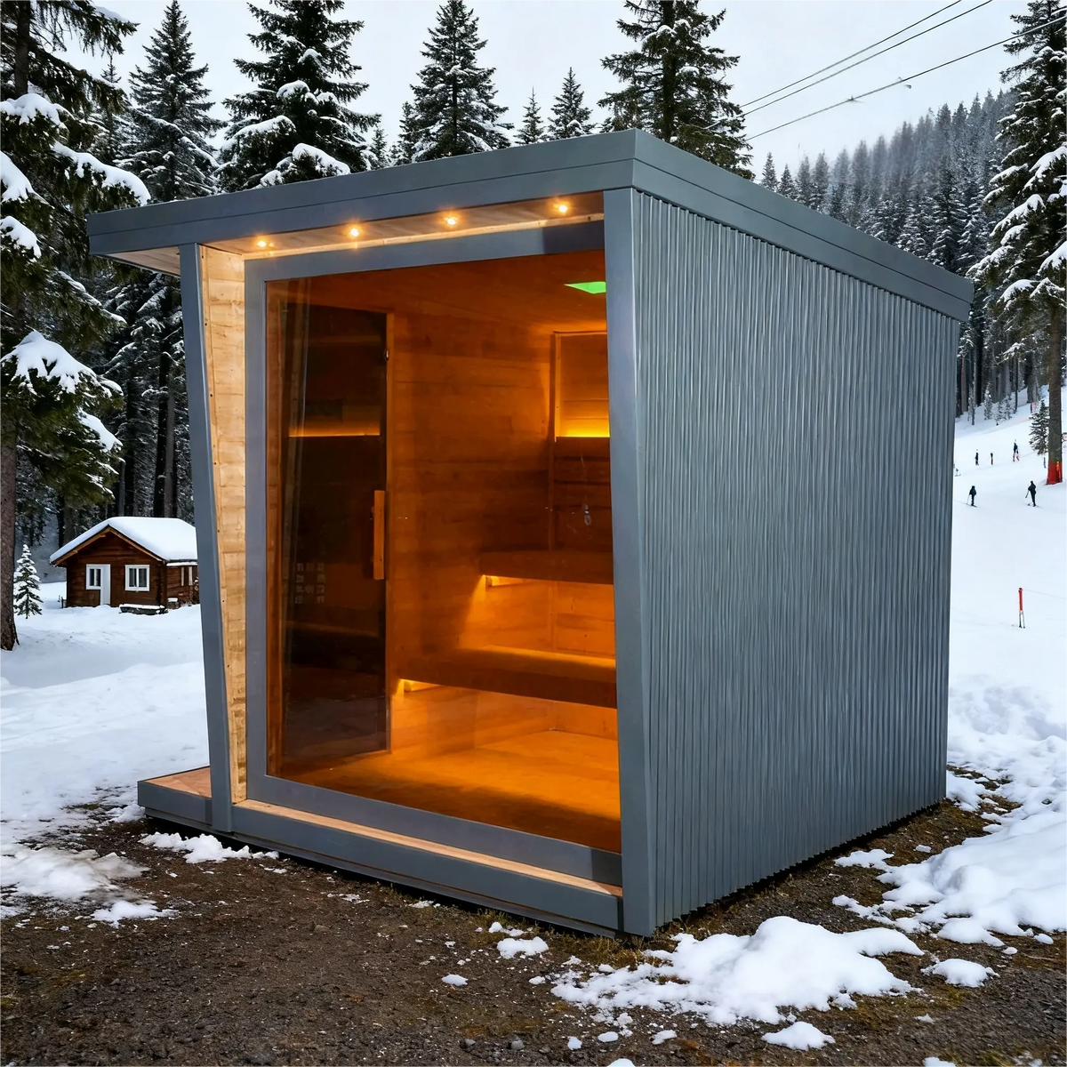 Anyi 4-6 Person Modern Outdoor Traditional Sauna