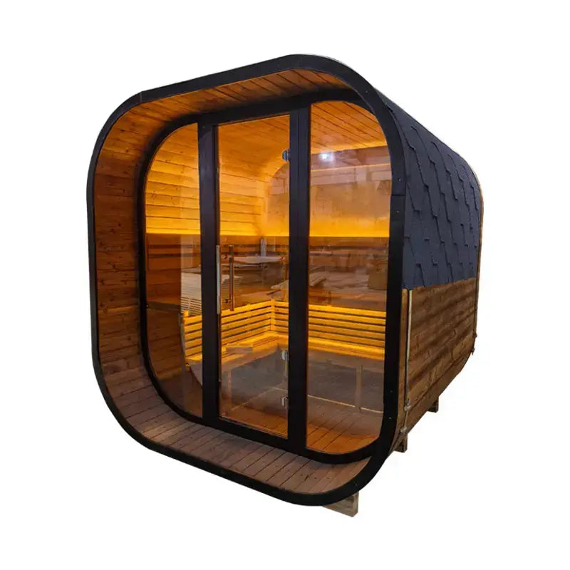 Anyi 4-6 Person Outdoor Traditional Cube Sauna