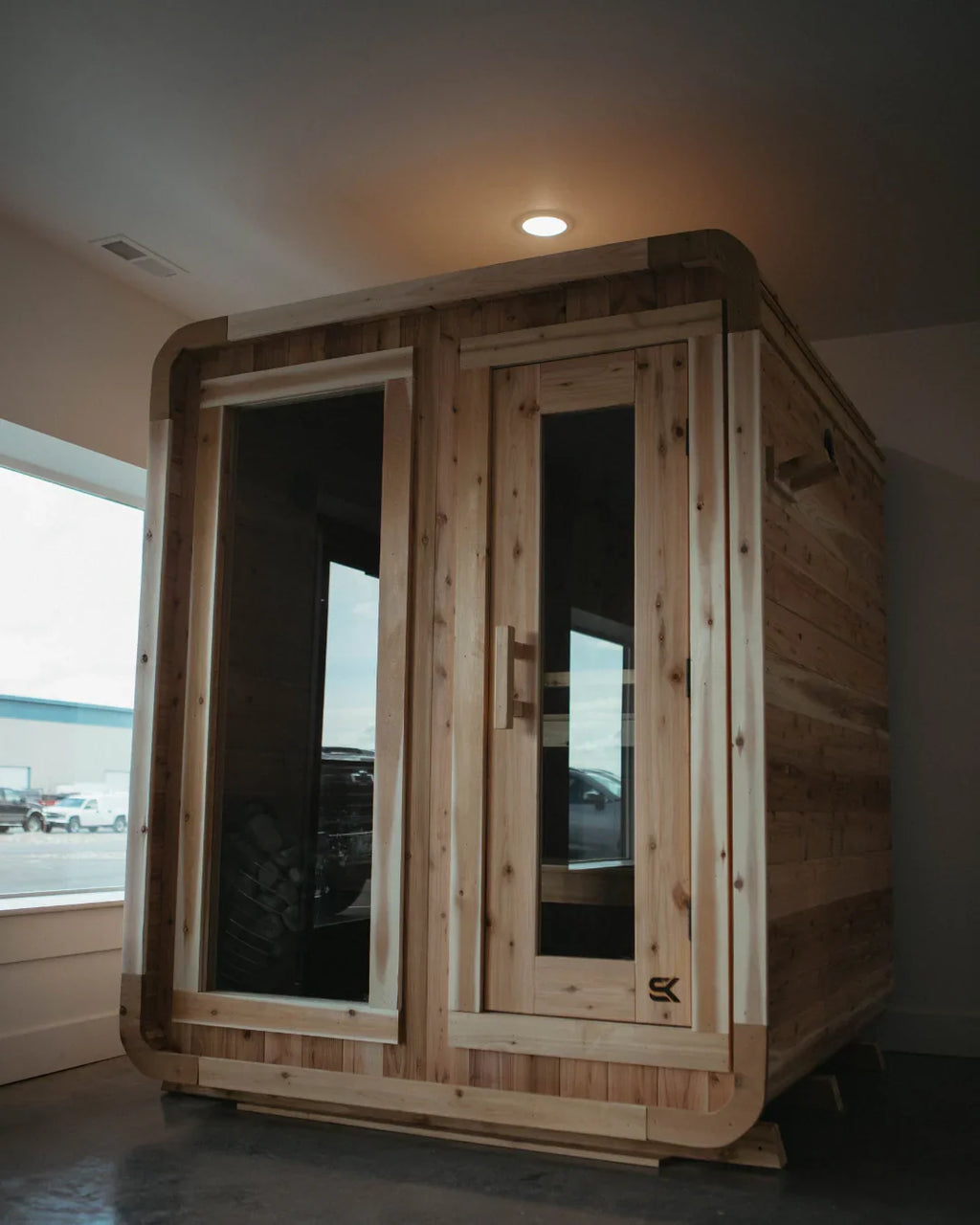 Sweat Kingdom USA Made 4 Person Sweat Cabin Indoor/Outdoor Traditional Sauna | SK-CABIN-4P