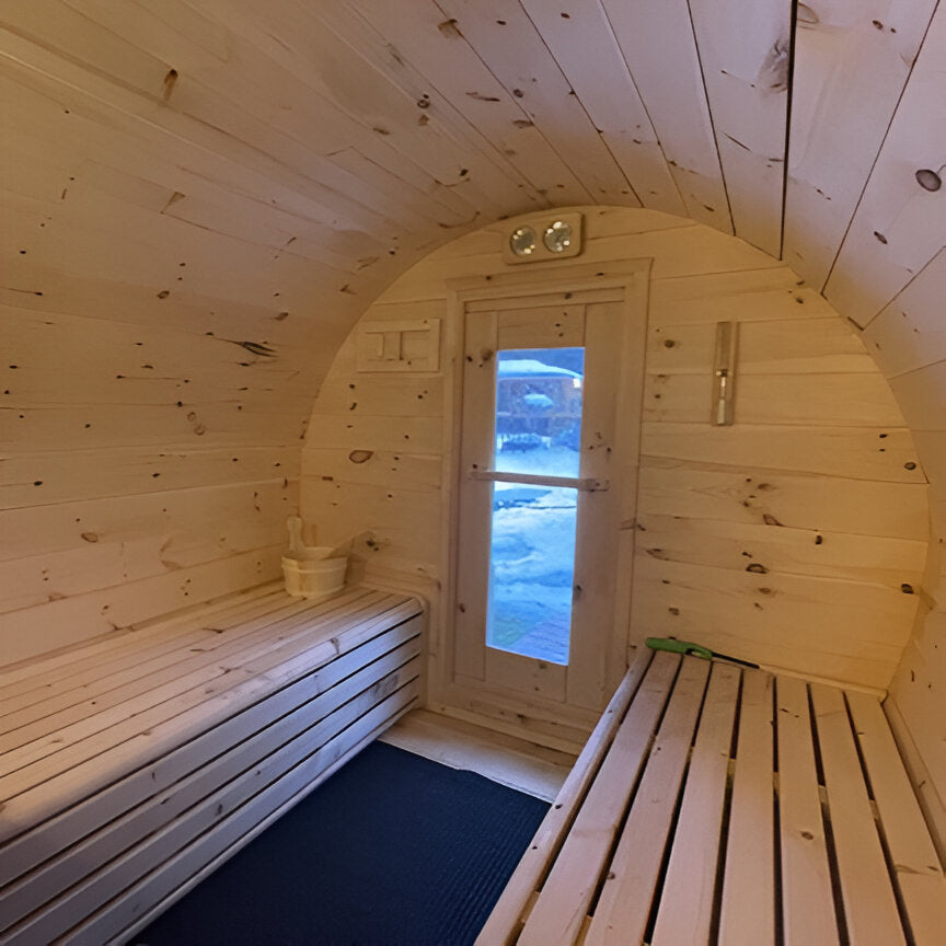 True North Schooner Canadian Made 2-8 Person Outdoor Traditional Barrel Sauna