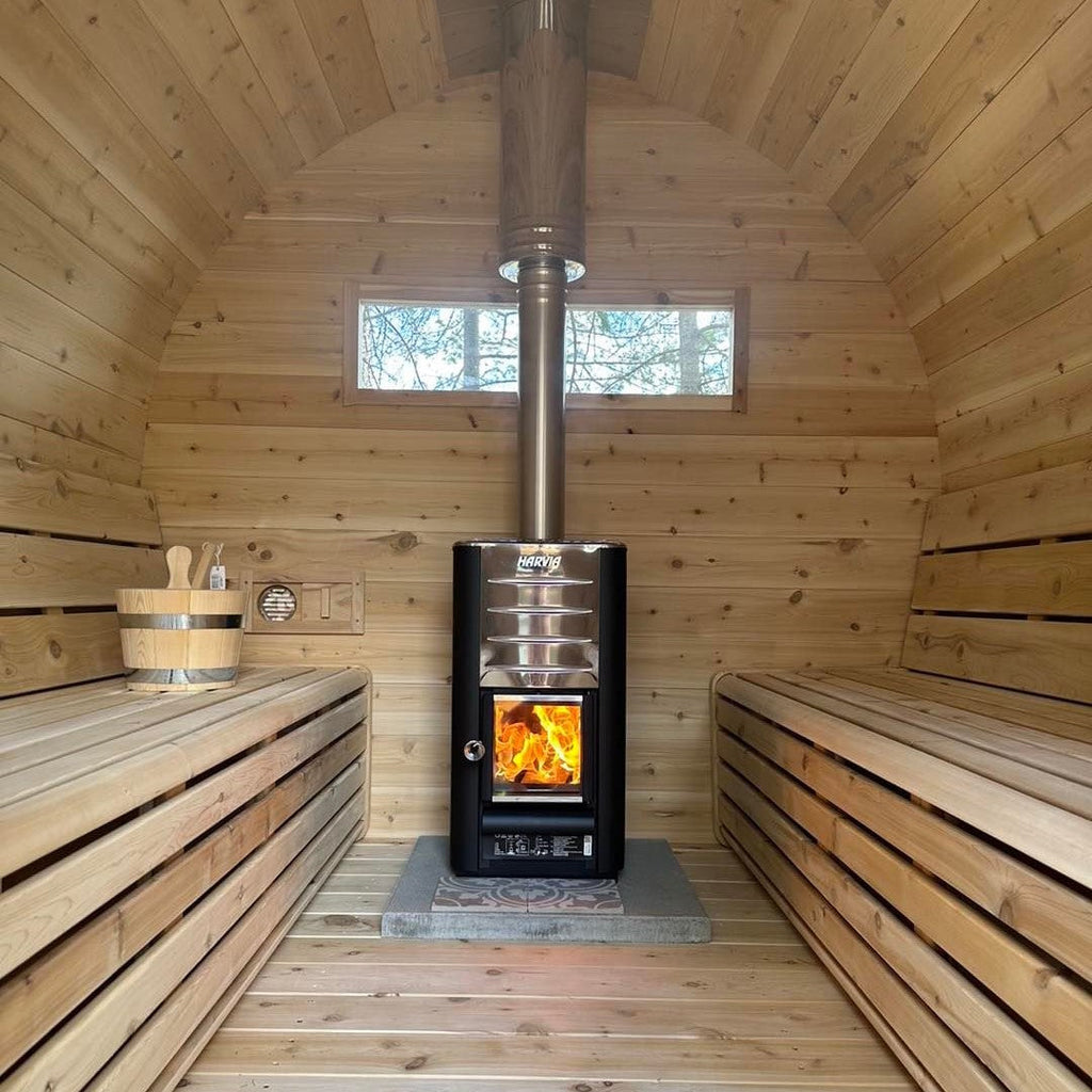 True North Schooner Canadian Made 2-8 Person Outdoor Traditional Barrel Sauna