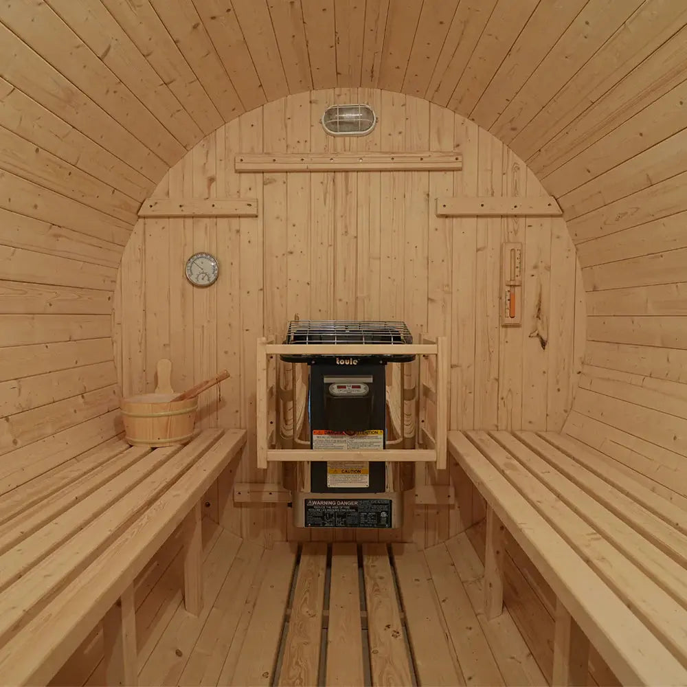Anyi 4-6 Person Outdoor Traditional Barrel Sauna