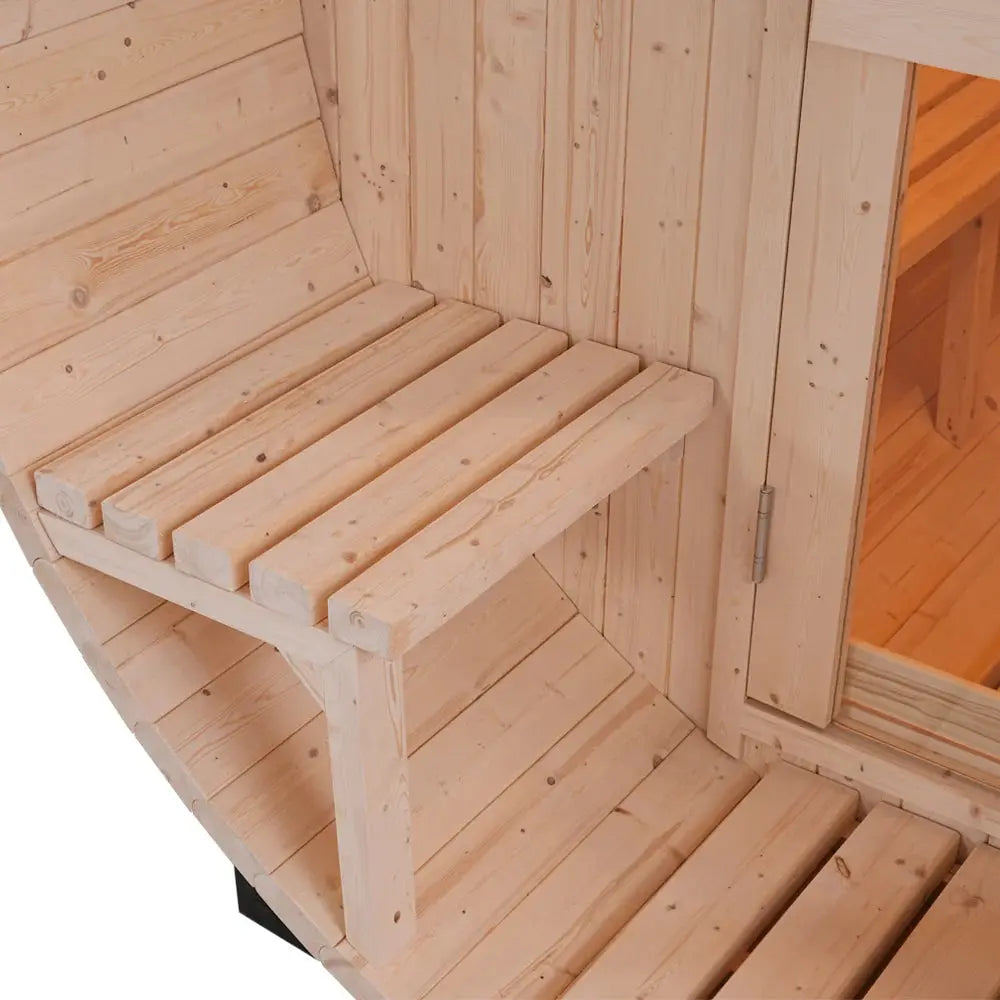 Anyi 4-6 Person Outdoor Traditional Barrel Sauna