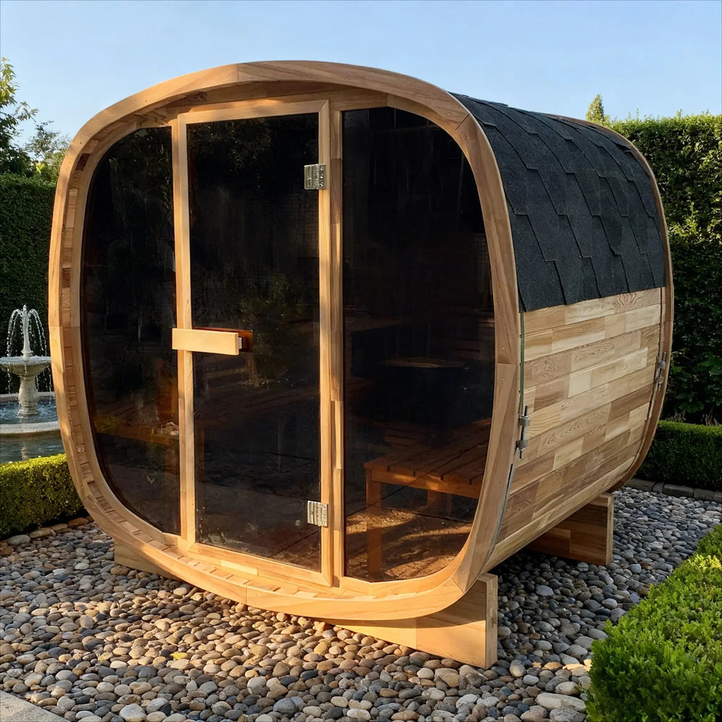 Anyi 4 Person Outdoor Traditional Cube Sauna