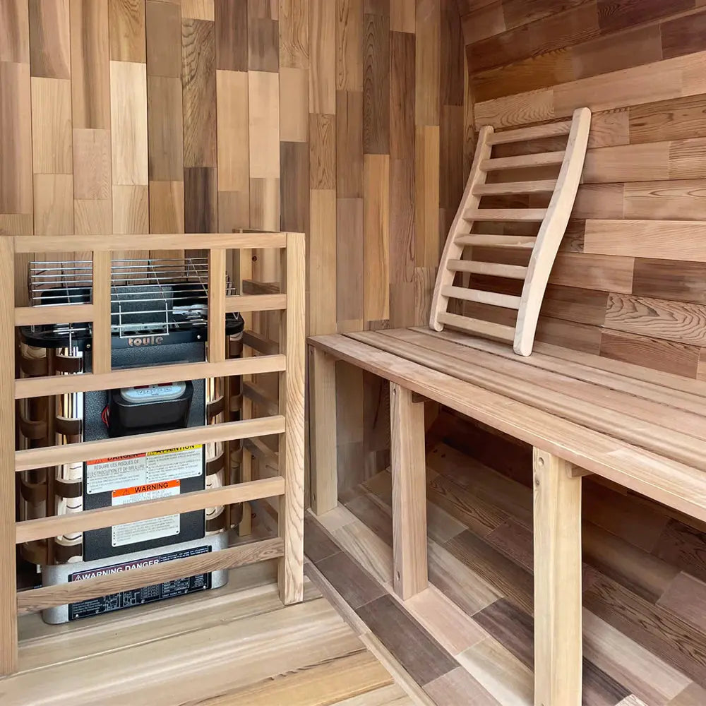 Anyi 4 Person Outdoor Traditional Cube Sauna