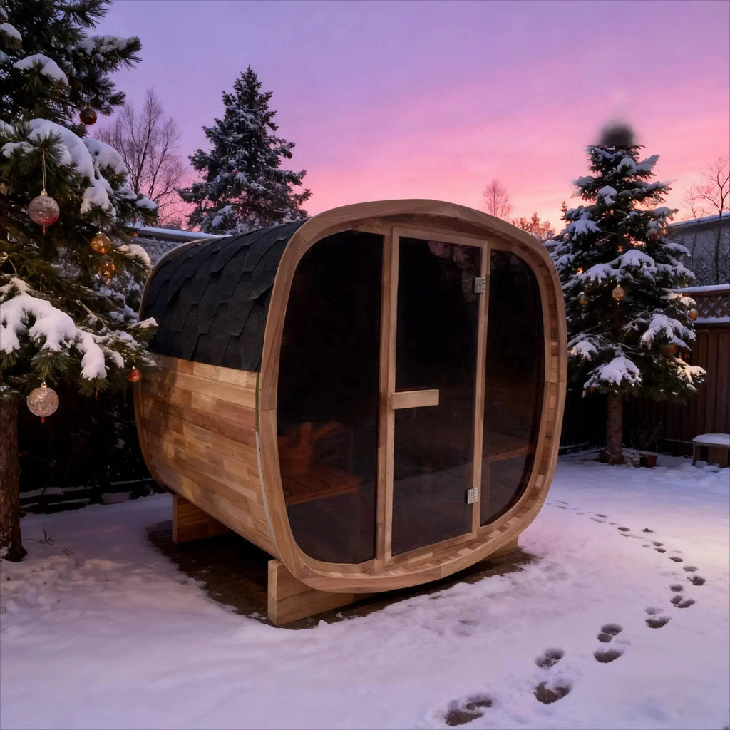 Anyi 4 Person Outdoor Traditional Cube Sauna