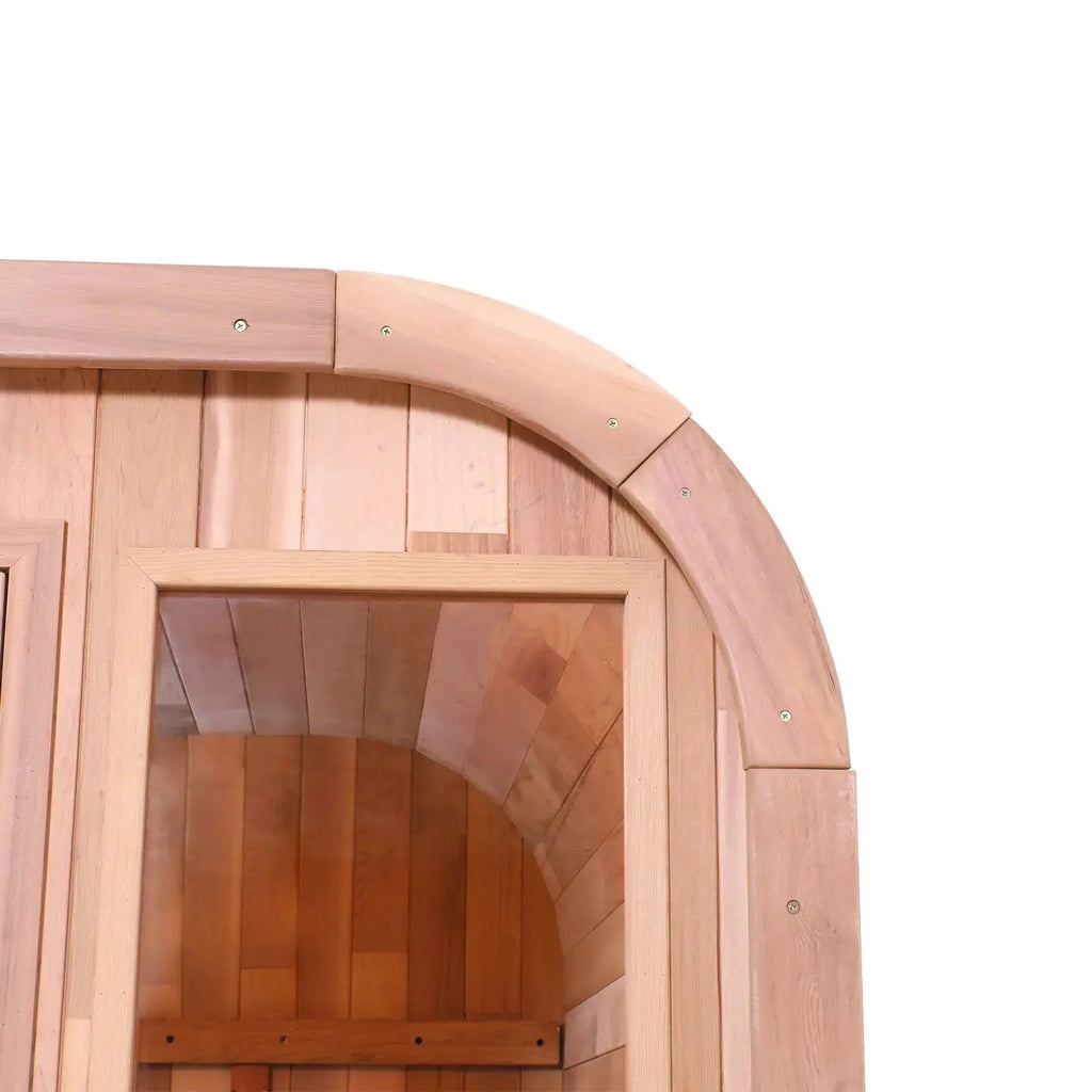 Anyi 5-6 Person Red Cedar Outdoor Traditional Cube Sauna