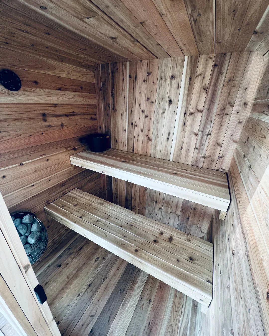 Sweat Kingdom USA Made 4 Person Sweat Cabin Indoor/Outdoor Traditional Sauna | SK-CABIN-4P