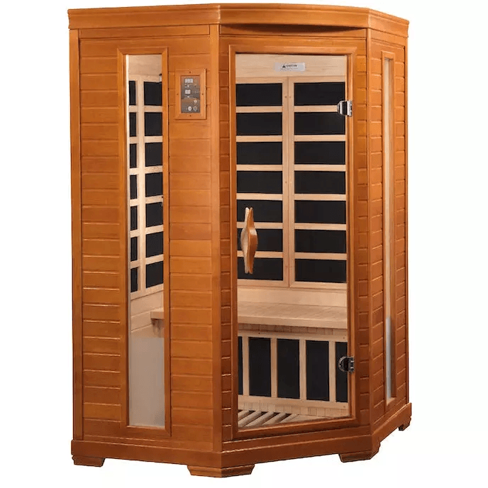 Dynamic Heming Elite 2-person Corner Ultra Low EMF FAR Indoor Infrared Sauna + Red Light Therapy | DYN-6225-02 Elite