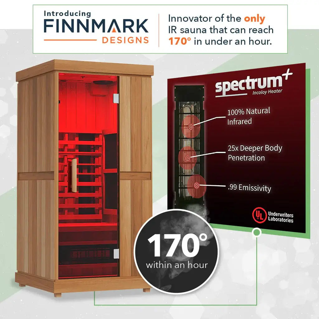 Finnmark FD-2 2-Person Full Spectrum Indoor Infrared Sauna | FD-KN002