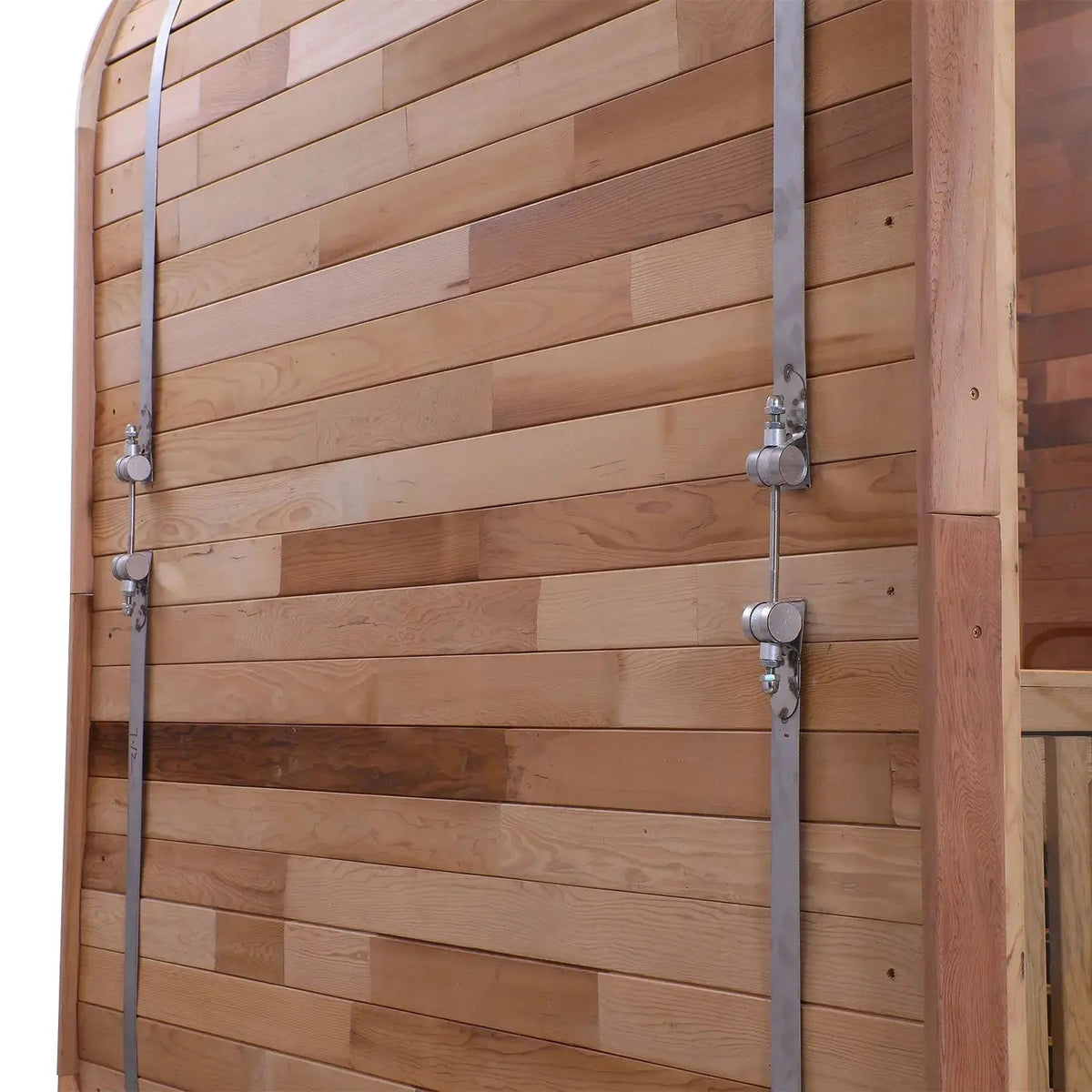 Anyi 5-6 Person Red Cedar Outdoor Traditional Cube Sauna