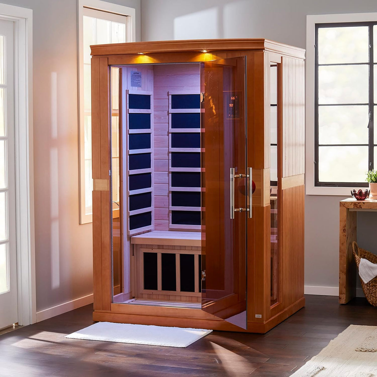 Dynamic Venice Elite 2-person Ultra Low EMF FAR Indoor Infrared Sauna + Red Light Therapy | DYN-6210-01-Elite