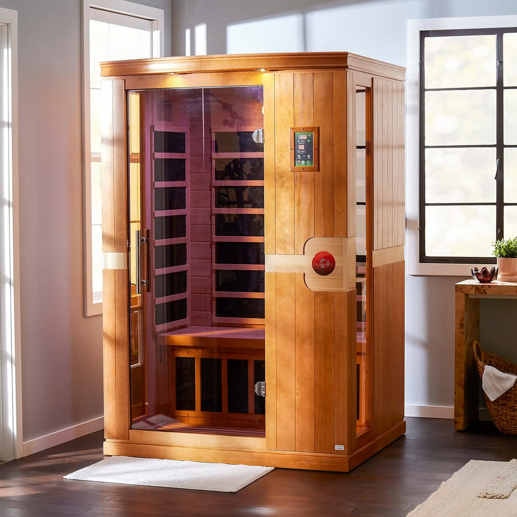 Dynamic Venice 2-person Low EMF FAR Indoor Infrared Sauna + Red Light Therapy | DYN-6210-01
