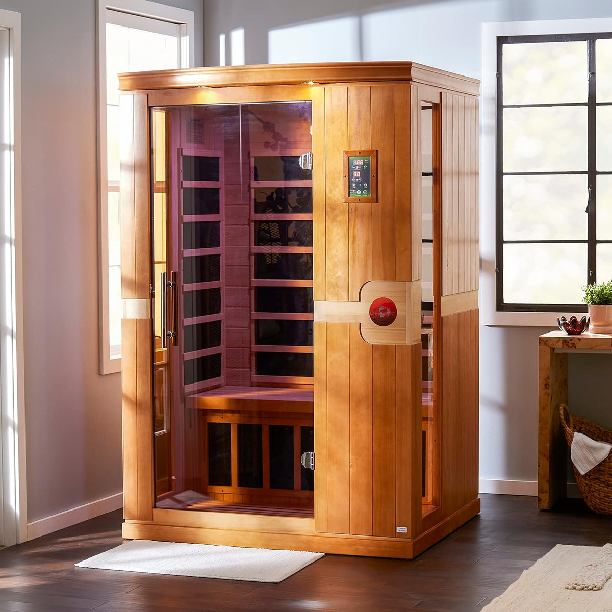 Dynamic Venice Elite 2-person Ultra Low EMF FAR Indoor Infrared Sauna + Red Light Therapy | DYN-6210-01-Elite