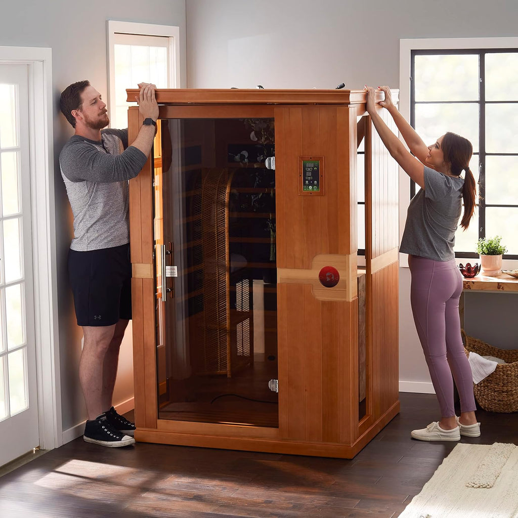 Dynamic Venice 2-person Low EMF FAR Indoor Infrared Sauna + Red Light Therapy | DYN-6210-01