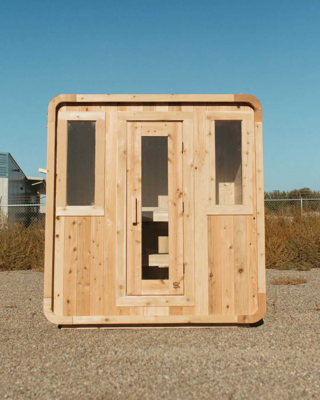 Sweat Kingdom USA Made 6 Person Sweat Cabin Deluxe Indoor/Outdoor Traditional Sauna | SK-CABIN-DELUXE-6P