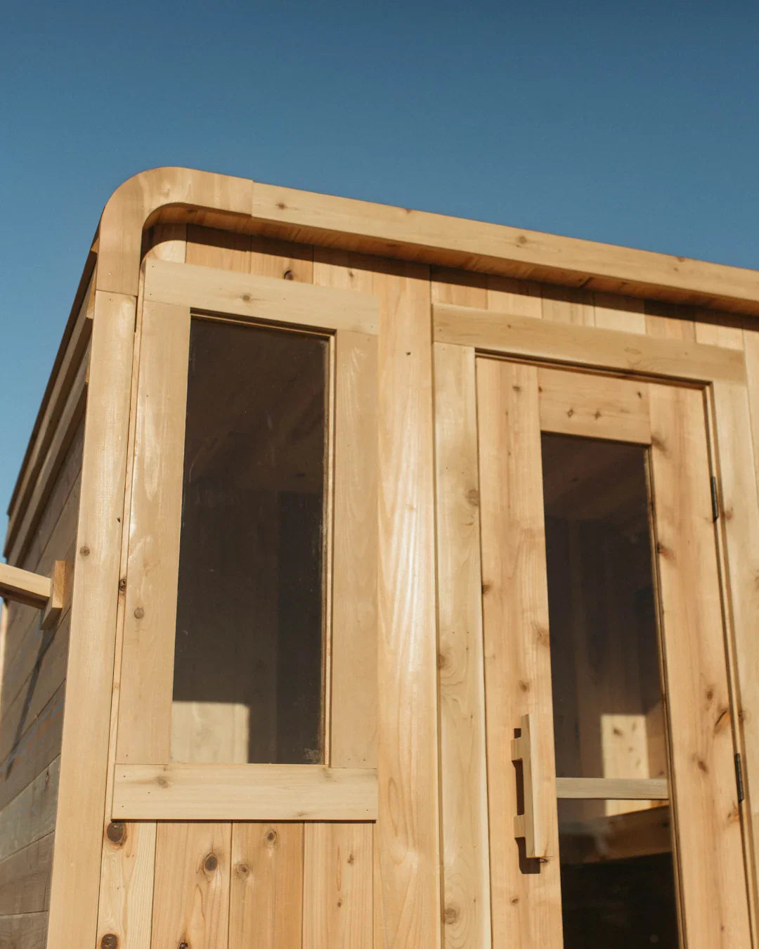Sweat Kingdom USA Made 6 Person Sweat Cabin Deluxe Indoor/Outdoor Traditional Sauna | SK-CABIN-DELUXE-6P