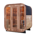 Anyi 5-6 Person Red Cedar Outdoor Traditional Cube Sauna