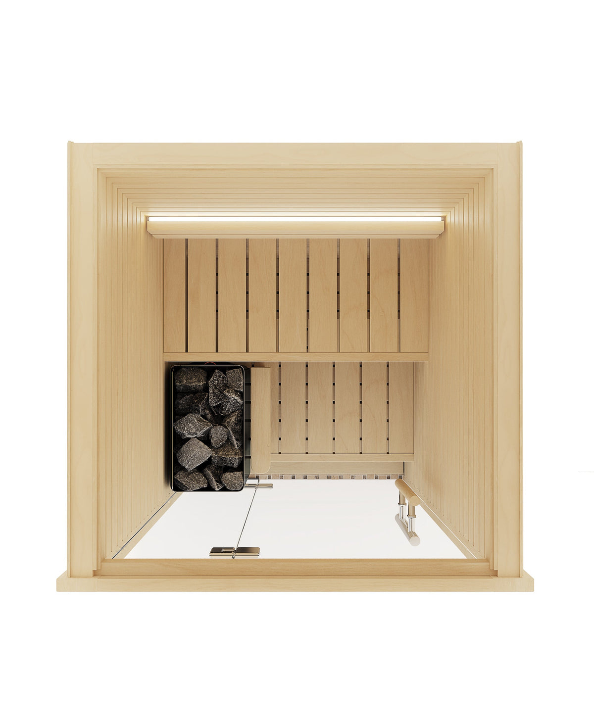 Auroom Cala Glass Mini 1-Person Traditional Indoor Sauna