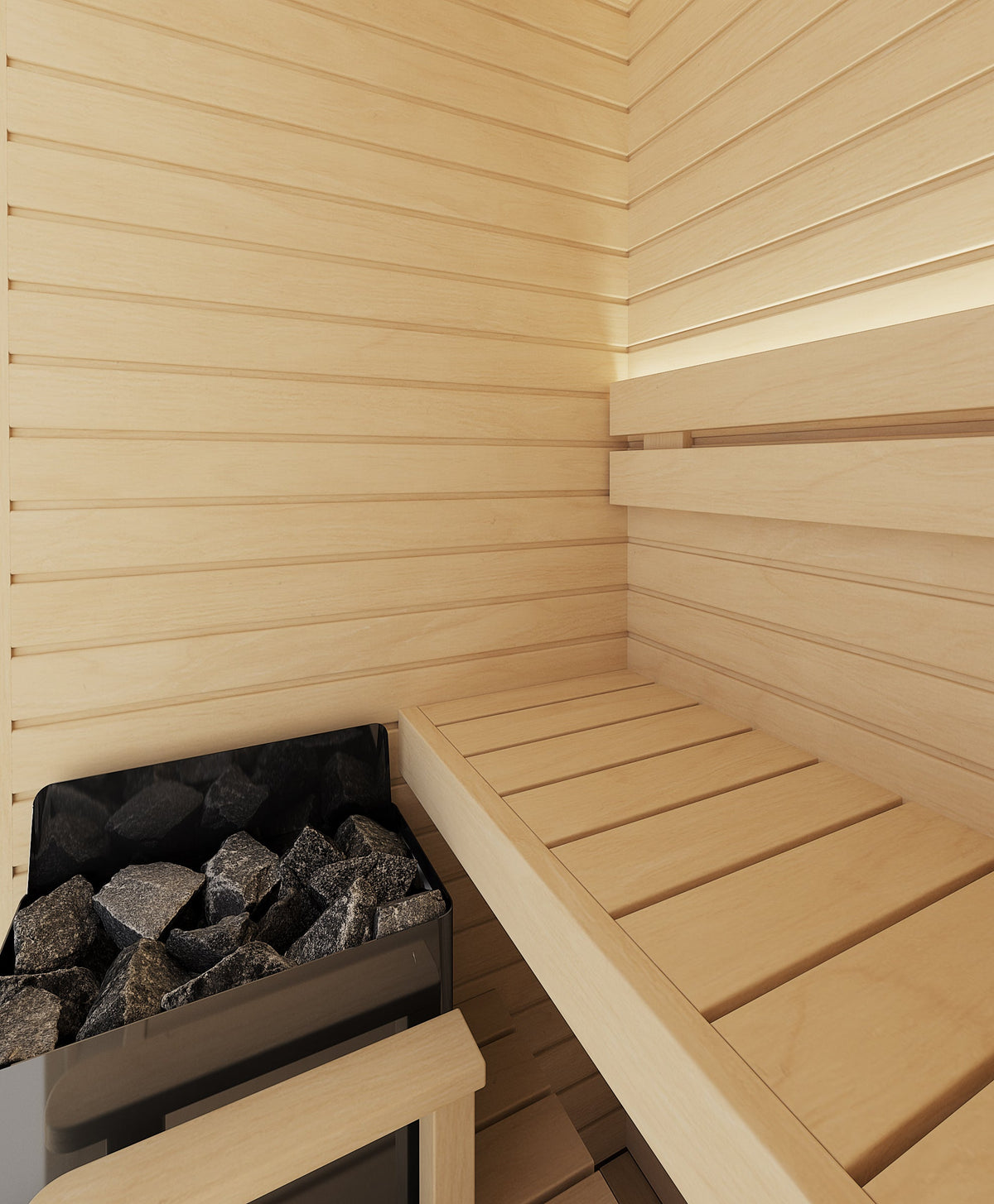 Auroom Cala Glass Mini 1-Person Traditional Indoor Sauna