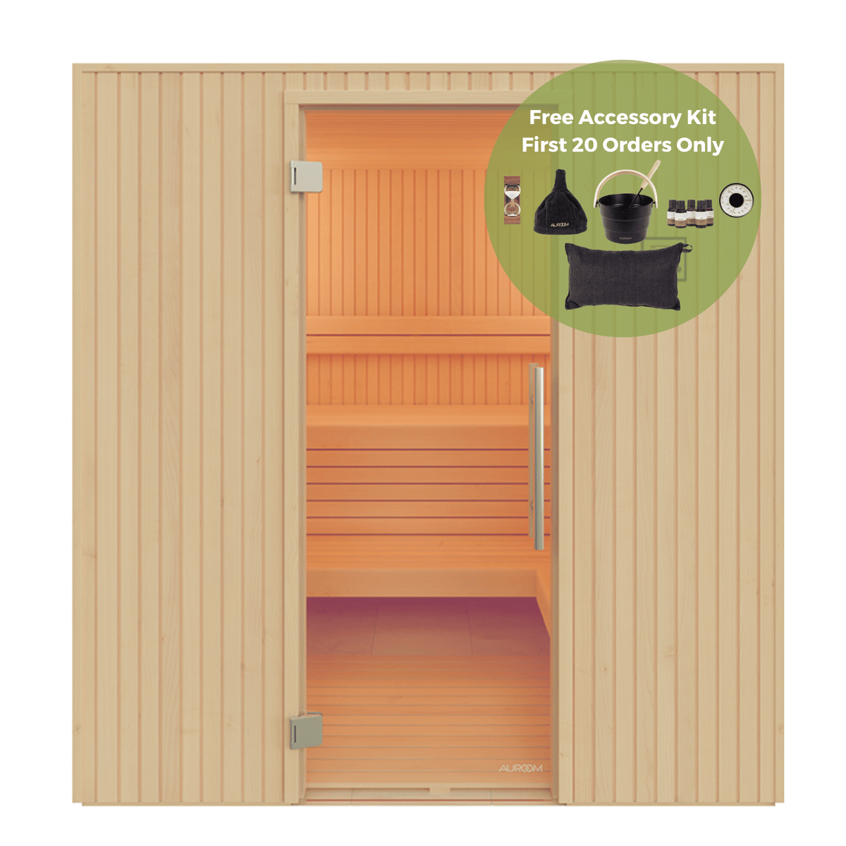 Auroom Familia 3-4 Person Indoor Traditional Sauna