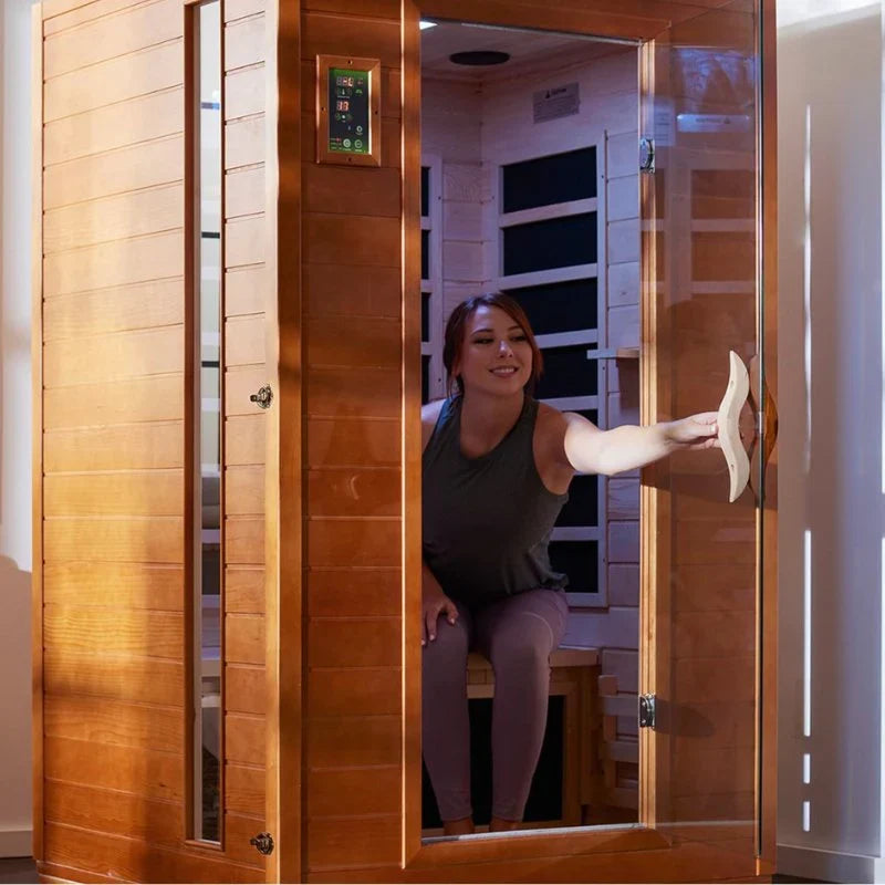 Dynamic Versailles Elite 2-person Ultra Low EMF FAR Indoor Infrared Sauna + Red Light Therapy | DYN-6202-03 Elite