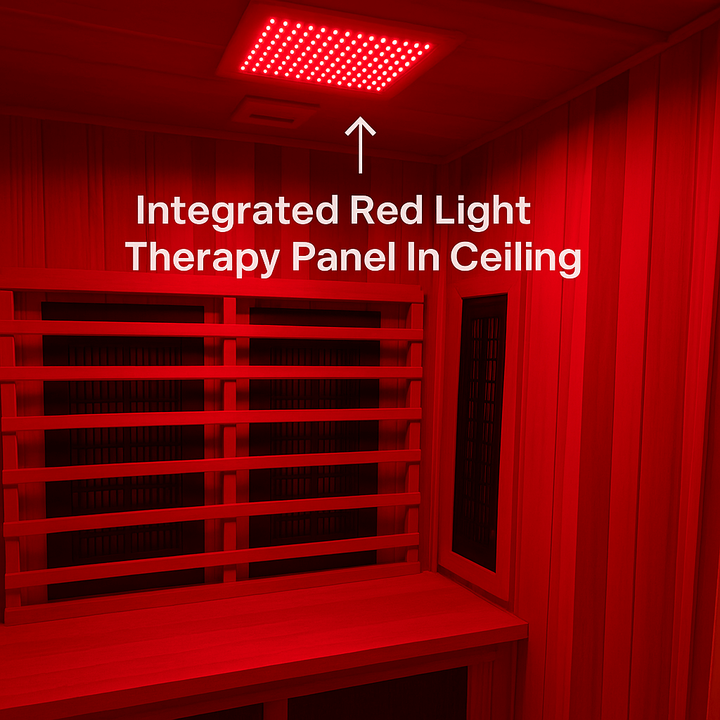 Finnmark FD-5 Trinity 4-Person Hybrid Indoor Infrared & Traditional Steam Sauna + Red Light Therapy | FD-KN005