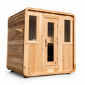 Sweat Kingdom USA Made 6 Person Sweat Cabin Deluxe Indoor/Outdoor Traditional Sauna | SK-CABIN-DELUXE-6P