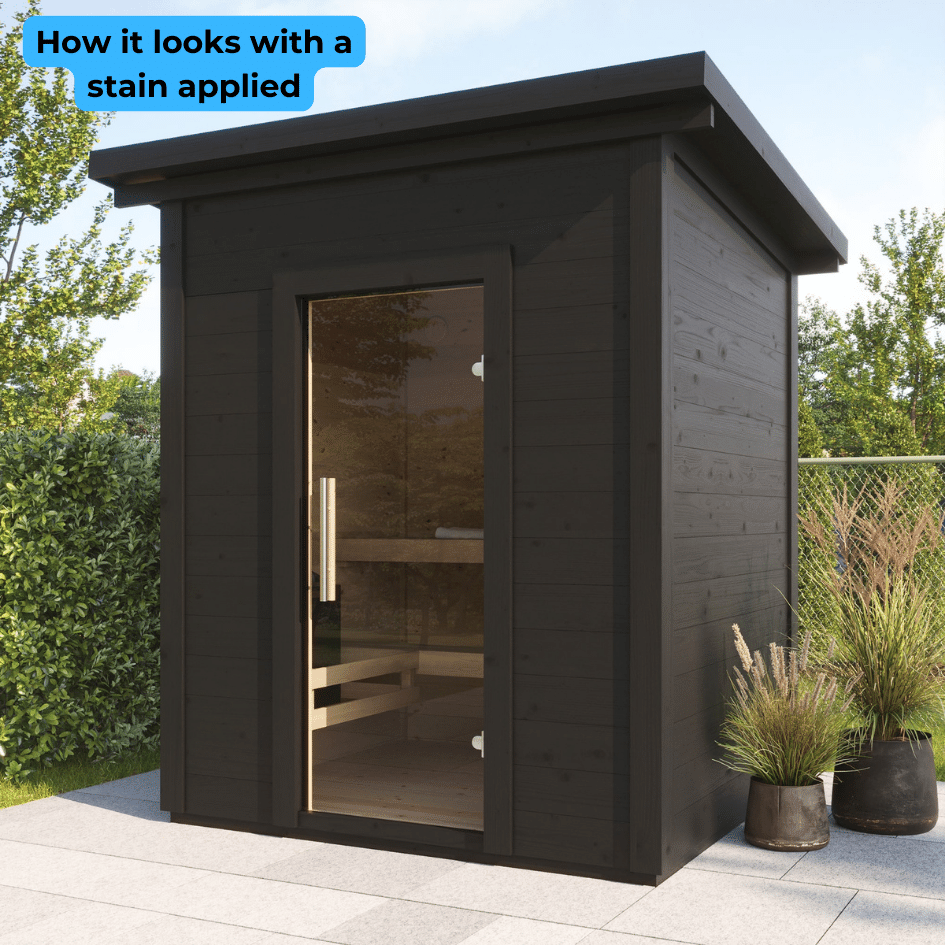 SaunaLife 4-Person Outdoor Traditional Cabin Sauna | Model G2