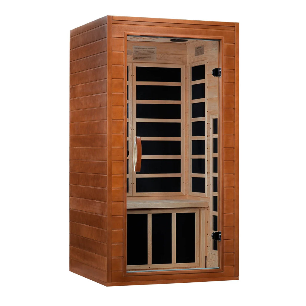 Dynamic Avila 1-2-person Low EMF FAR Indoor Infrared Sauna + Red Light Therapy | DYN-6103-01