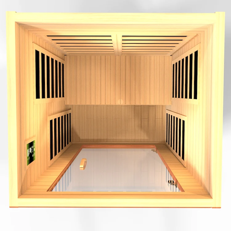 Dynamic Avila Elite 1-2-person Ultra Low EMF FAR Indoor Infrared Sauna + Red Light Therapy | DYN-6103-01 Elite