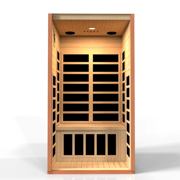 Dynamic Avila 1-2-person Low EMF FAR Indoor Infrared Sauna + Red Light Therapy | DYN-6103-01