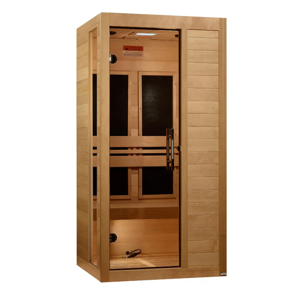 Dynamic Veneto Elite 1-2-person Ultra Low EMF FAR Indoor Infrared Sauna + Red Light Therapy | DYN-6115-05 Elite