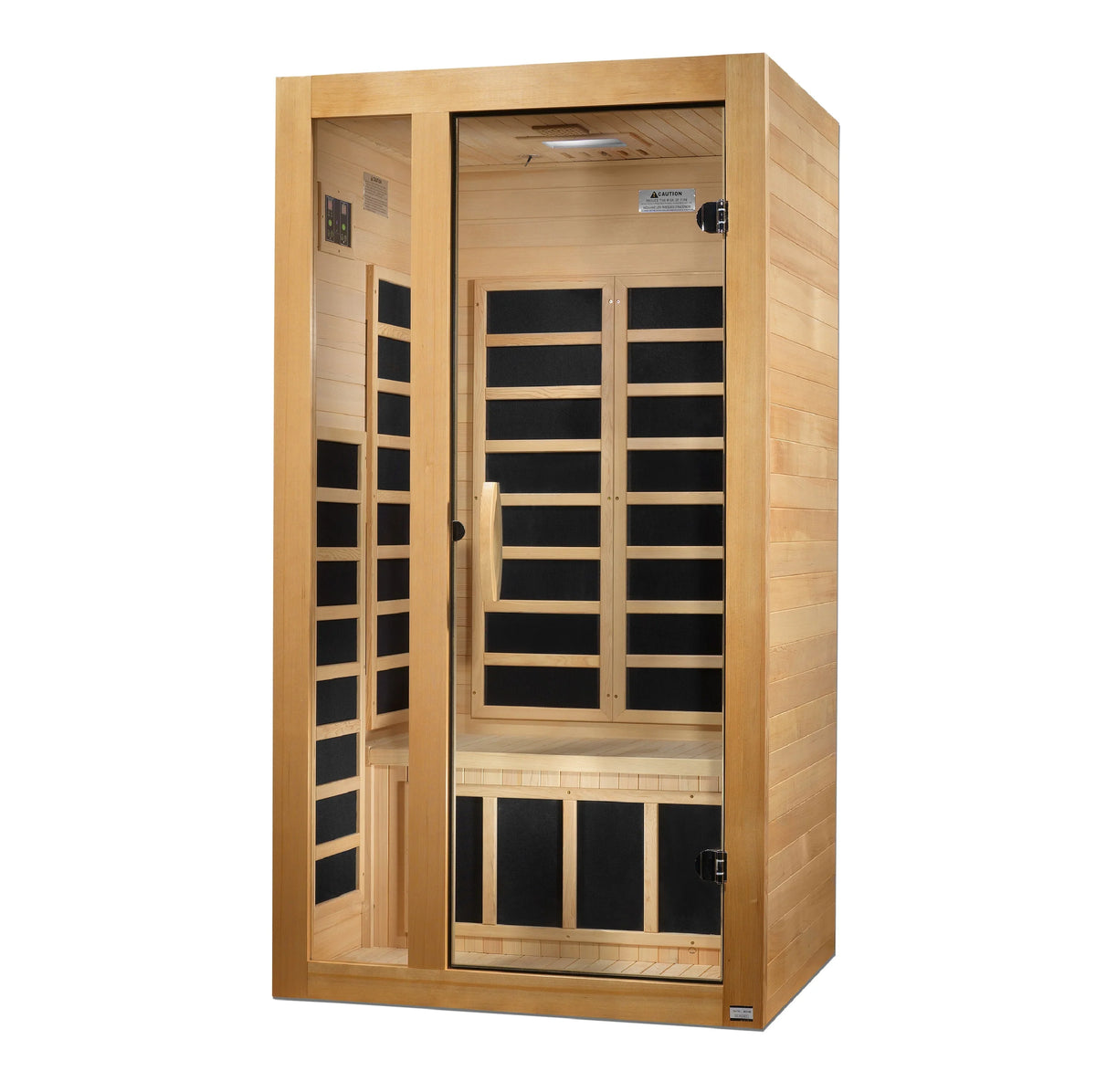 Dynamic Gracia 1-2-person Low EMF FAR Indoor Infrared Sauna + Red Light Therapy | DYN-6119-01