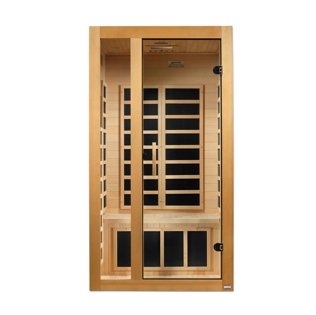 Dynamic Gracia 1-2-person Ultra Low EMF FAR Indoor Infrared Sauna + Red Light Therapy | DYN-6119-01 Elite