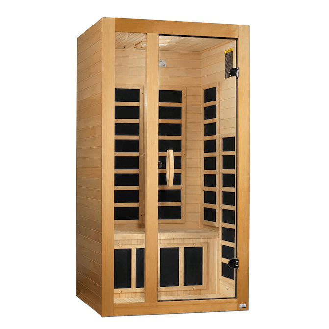 Dynamic Gracia 1-2-person Low EMF FAR Indoor Infrared Sauna + Red Light Therapy | DYN-6119-01