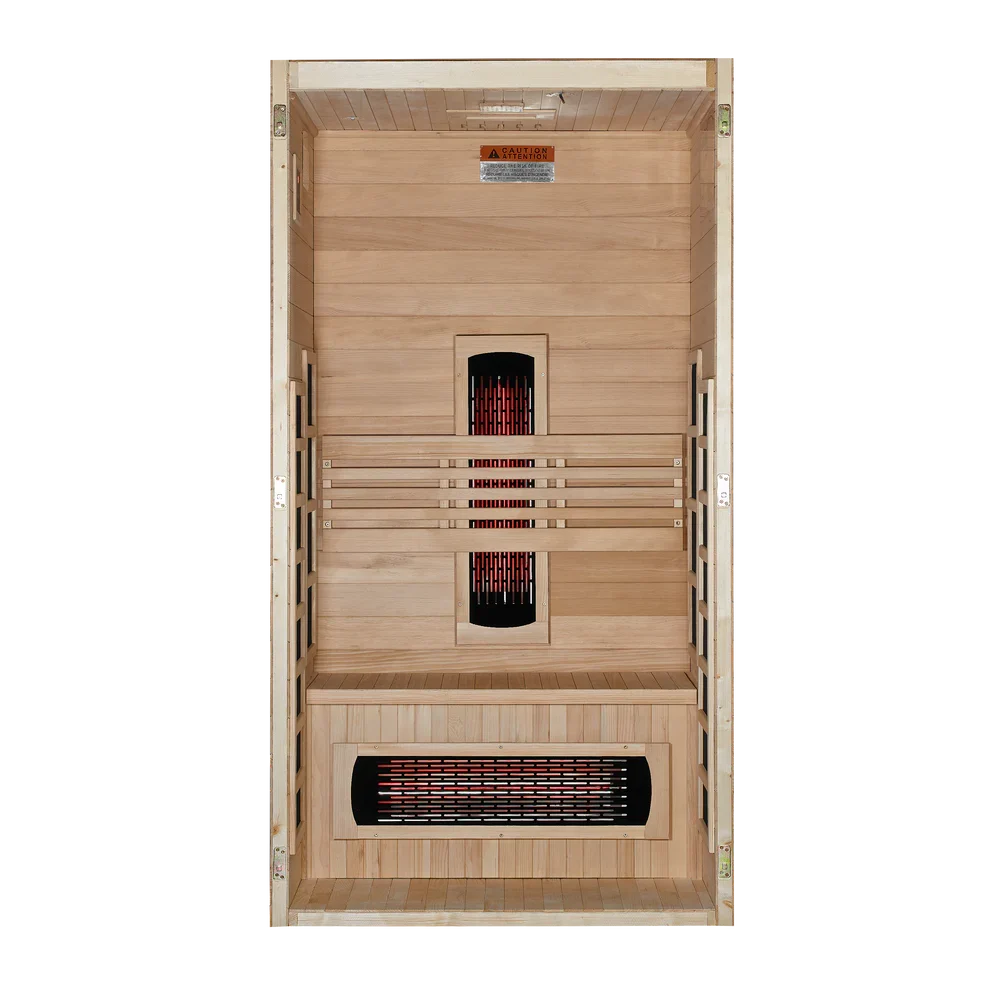 Dynamic Gracia 1-2-person Full Spectrum Near Zero EMF Indoor Infrared Sauna + Red Light Therapy | DYN-6119-03 FS