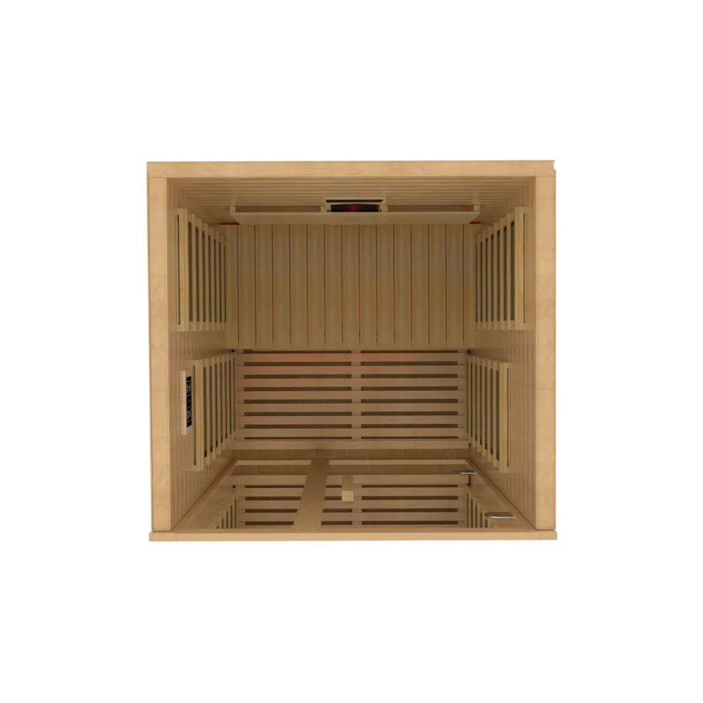 Dynamic Gracia 1-2-person Full Spectrum Near Zero EMF Indoor Infrared Sauna + Red Light Therapy | DYN-6119-03 FS