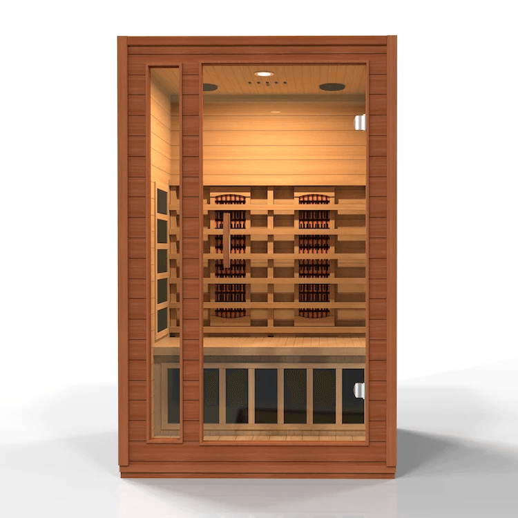 Dynamic Cordoba 2-Person Near Zero EMF Full Spectrum Indoor Infrared Sauna + Red Light Therapy | DYN-6203-02 FS