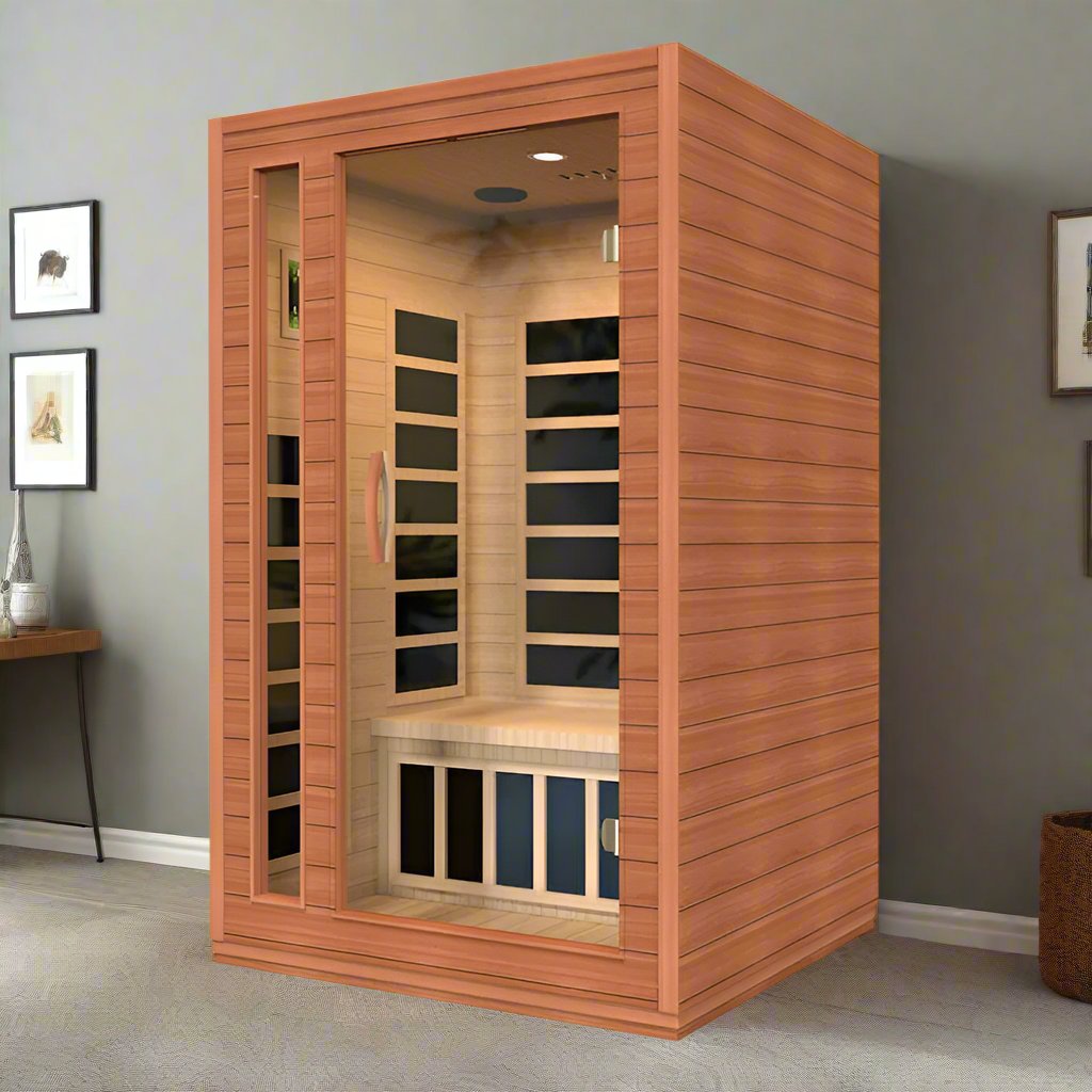 Dynamic Cordoba Elite 2-Person Ultra Low EMF FAR Indoor Infrared Sauna + Red Light Therapy | DYN-6203-01 Elite