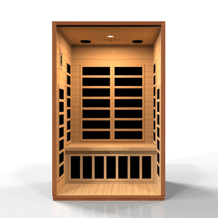 Dynamic Cordoba 2-person Low EMF FAR Indoor Infrared Sauna + Red Light Therapy | DYN-6203-01